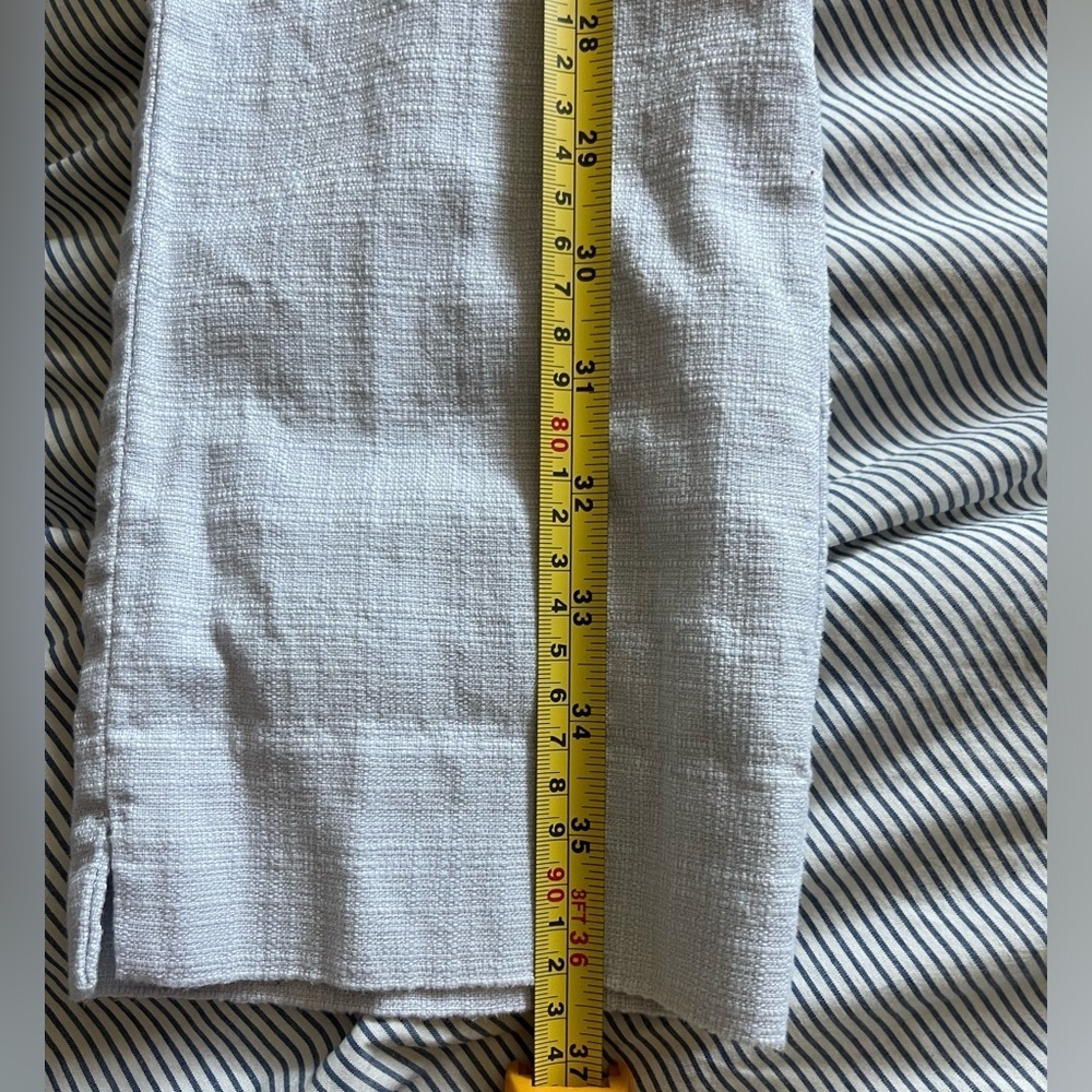 Anthropologie The Essential Slim Chino light blue textured pants - Picture 8 of 12